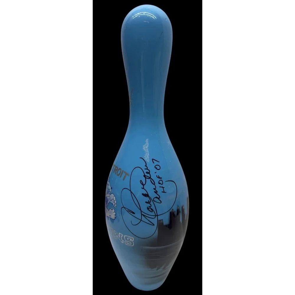 Sky‎ Line Detroit Lions Bowling Pin/With Hall Of Fame Charles Sanders Autograph